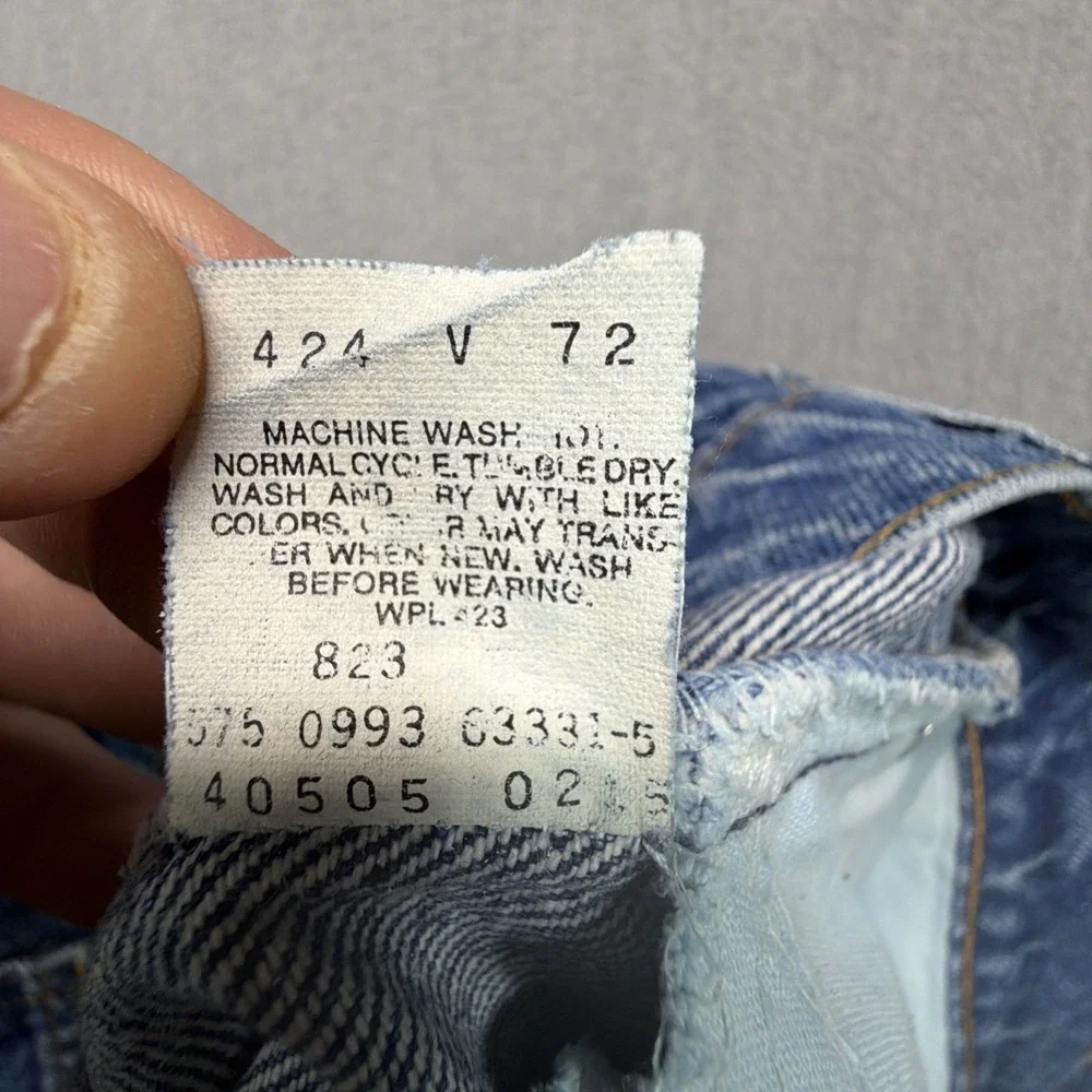 VTG Levi's 505 Orange Tab Straight Jeans Mens 36x34 (Fits 34x33) Made in USA